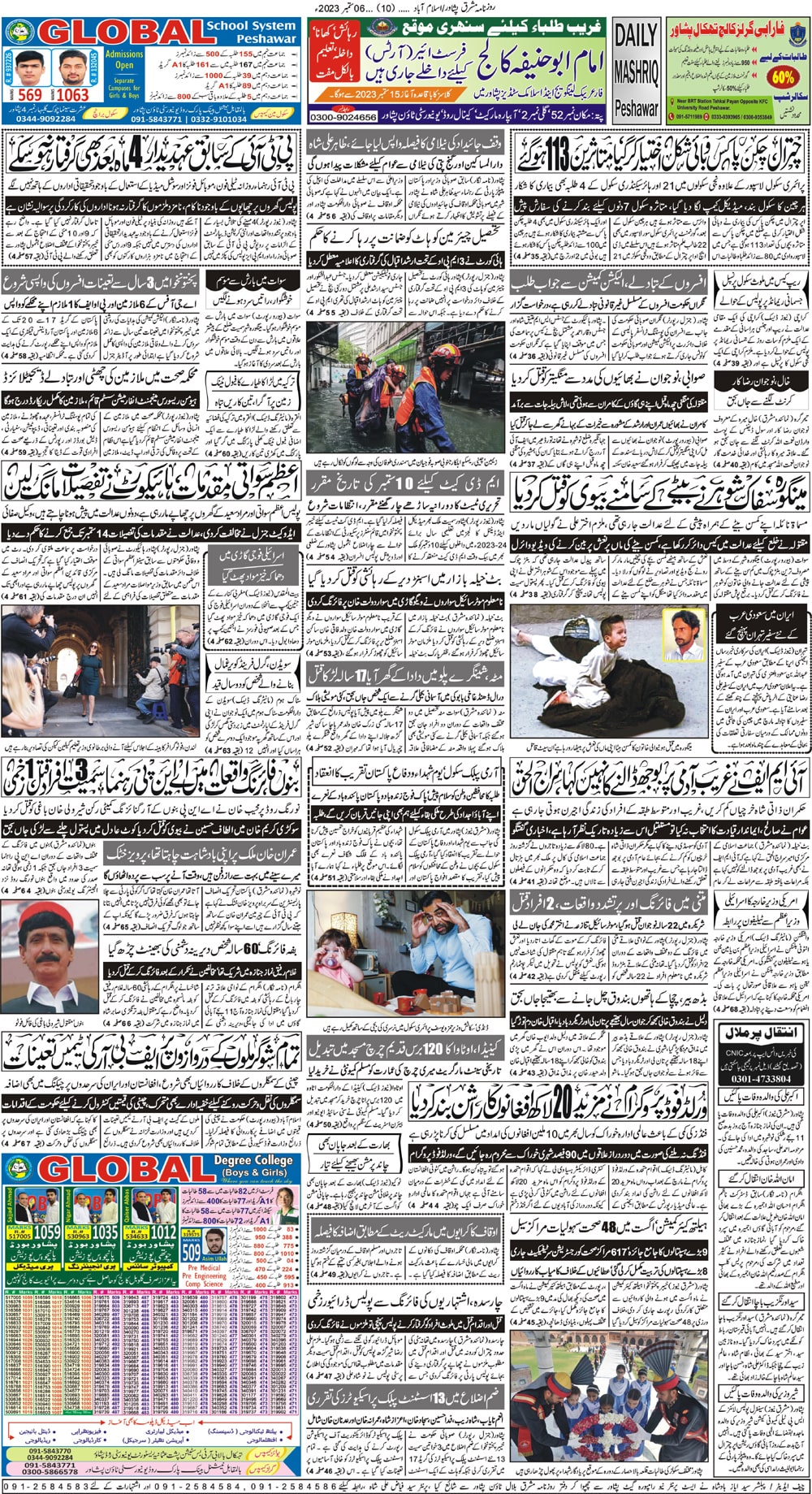 Daily Mashriq Page 1 Date