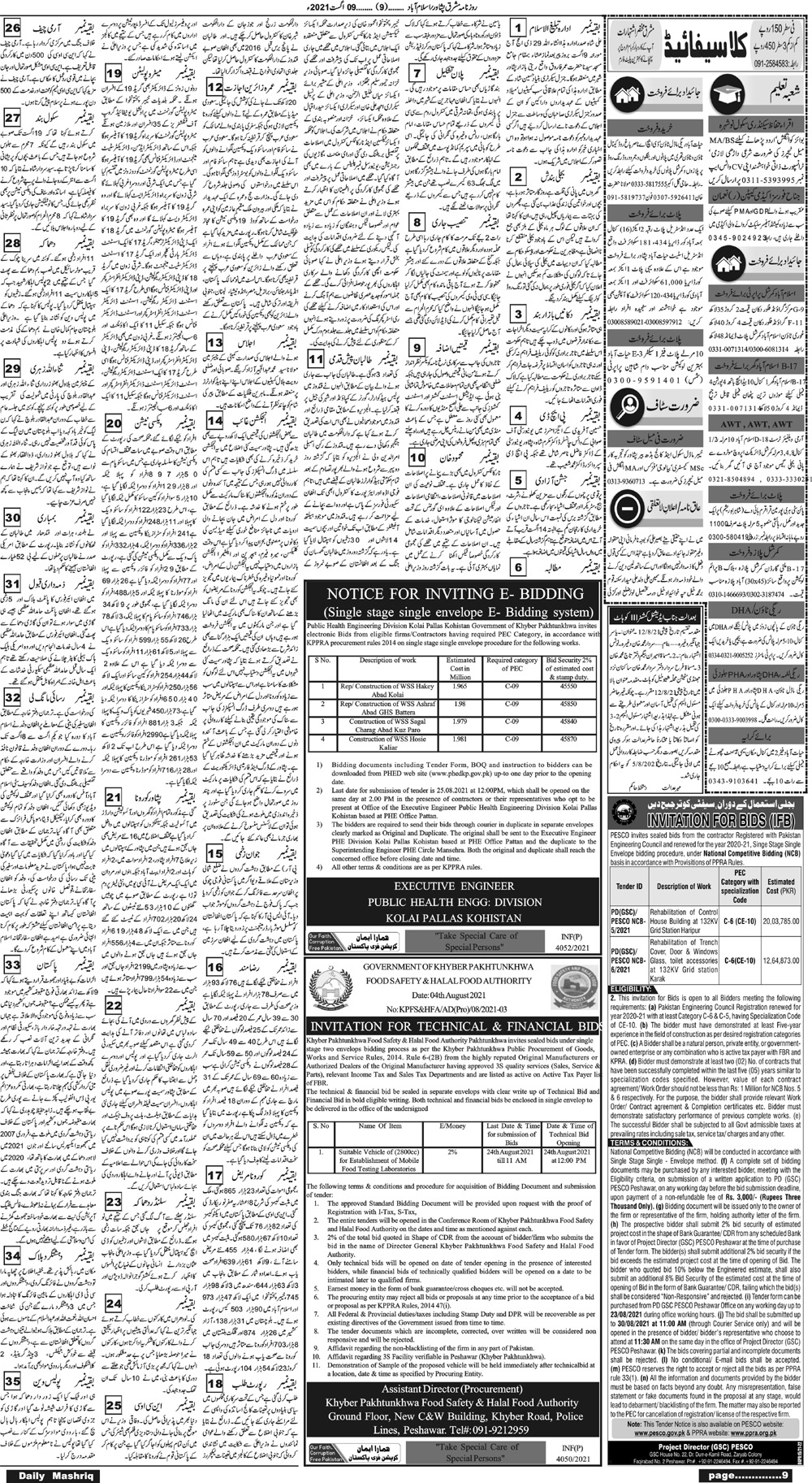 Daily Mashriq Page 1 Date