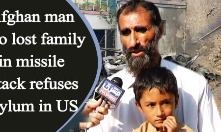 Afghan man who lost family in missile attack refuses asylum in US