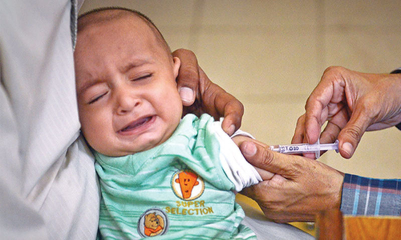 Peshawar fails to achieve anti-measles vaccination target