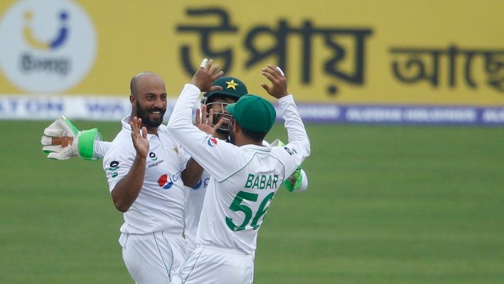 Bangladesh collapse as Sajid bags six wickets