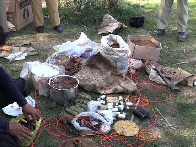 Security forces recover 20 maund explosives in Lakki Marwat