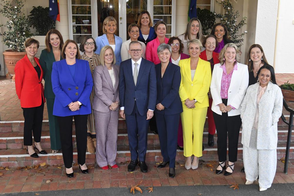 New Australian government includes 13 women ministers