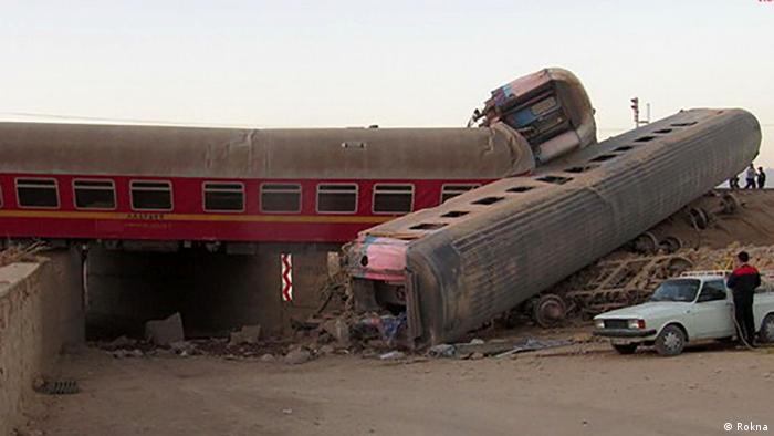 Train derailment in east Iran