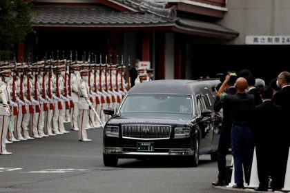 Japan bids sombre farewell