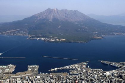 Volcanic eruption in Japan