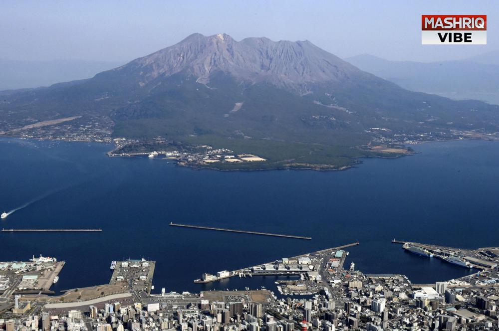 Volcanic eruption in Japan