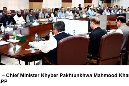 Chief Minister Khyber Pakhtunkhwa Mahmood Khan