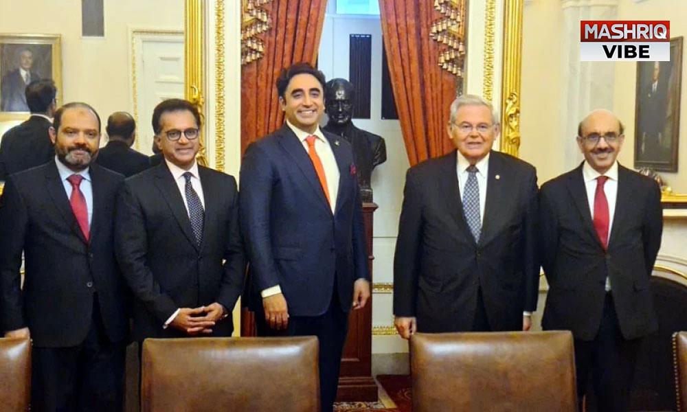 FM Bilawal meets Senator Robert Menendez in Washington