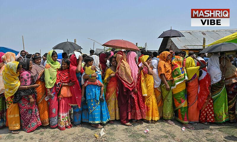 Millions suffer through heatwave on last day of India election