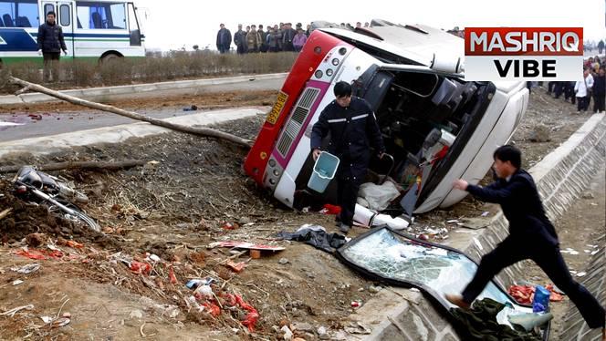 China school bus crashes into crowd, kills 11 including students