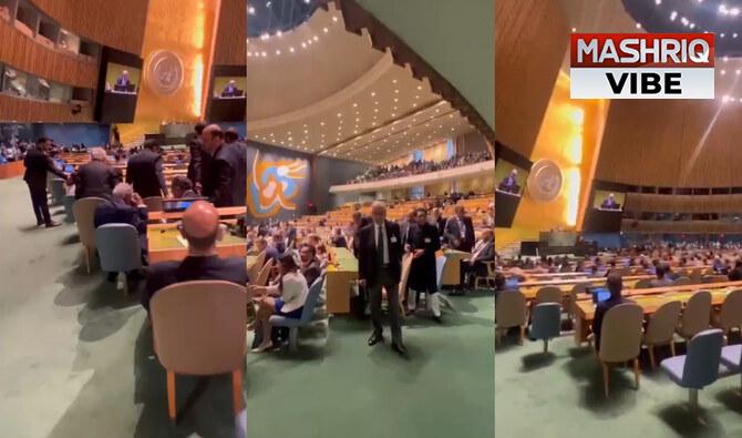 Diplomats, Including Representatives from Pakistan Walk Out as Israeli PM Addresses UN, Calling for Peace in Palestine