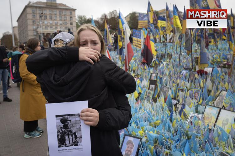 Russian strike kills six as Ukraine marks defenders day